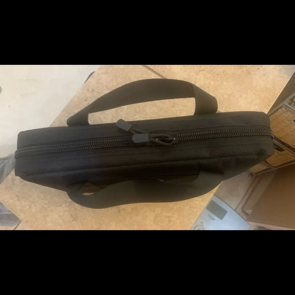 New! “HYOOG” Black  Men's Travel Bags. Set of Three Bags. Measure 13” x 7” x 3”